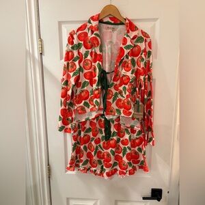 Tomato Print Pajama Set